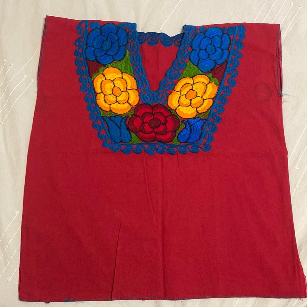 Embroidered Authentic Mexican Shirt.